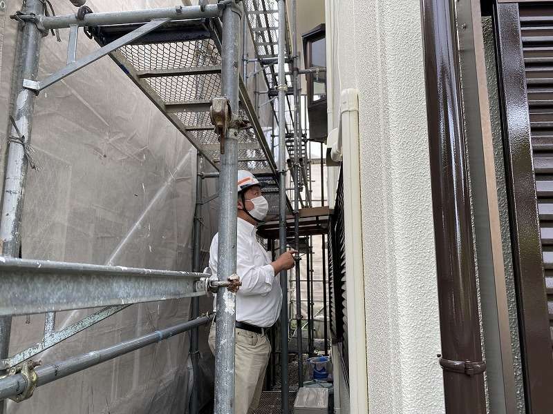 奈良　雨漏り補修・外壁塗装の工事が終了したので完了検査に同行してきました☺